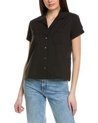 James Perse - Cropped Shirt - Lyst