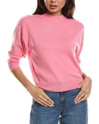Forte - Crop 100% Cashmere Sweatshirt - Lyst