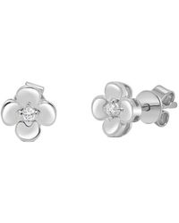 Sabrina Designs - 14K 0.04 Ct. Tw. Diamond Flower Stud Earring - Lyst