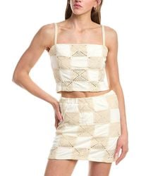 Vintage Havana - Square Neck Crochet Patchwork Top - Lyst