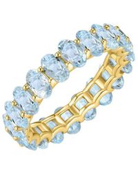 Kai Fine Jewelry - 14K 4.50 Ct. Tw. Aquamarine Eternity Ring - Lyst