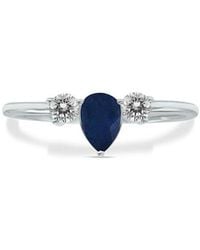 Gem Spark - 14K 0.56 Ct. Tw. Diamond & Sapphire Ring - Lyst