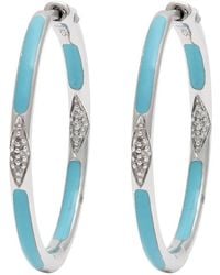 Diamond Select Cuts - 0.06 Ct. Tw. Diamond Hoops - Lyst
