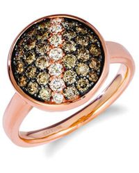 Le Vian - Chocolate Ombre 14K Rose 0.97 Ct. Tw. Diamond Ring - Lyst