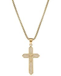 Eye Candy LA - The Bold Collection Titanium Cz Jude Necklace - Lyst