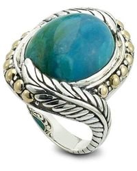 Samuel B. - 14.15 Ct. Tw. Peruvian Opaline Center Ring - Lyst