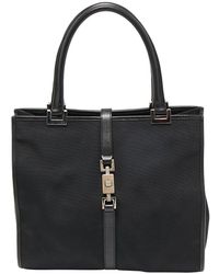 Gucci - Jackie O Nylon & Leather Tote - Lyst