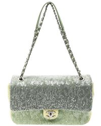 Chanel - Limited Edition Sequin Leather Jumbo Single Flap Bag (Authentic Pre-Owned) - Lyst