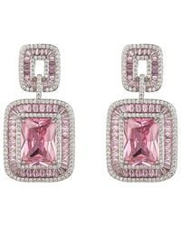 Eye Candy LA - Cz Rose Dangle Earrings - Lyst