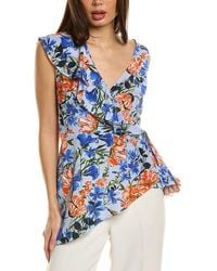 Tahari - The Sloane Silk Blouse - Lyst