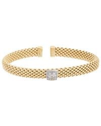 Meshmerise - Mesh 0.10 Ct. Tw. Diamond Bangle Bracelet - Lyst