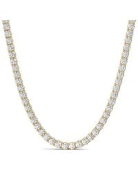 Lab Grown Diamonds - 14K 5.00 Ct. Tw. Lab-Grown Diamond Tennis Necklace - Lyst