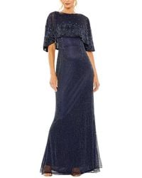 Mac Duggal - Beaded Mesh A-Line Gown - Lyst