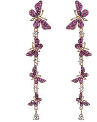 Eye Candy LA - Cz Sienna Butterfly Earrings - Lyst