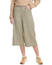 NYDJ - Petite Cropped Wide Leg Linen-blend Pant - Lyst