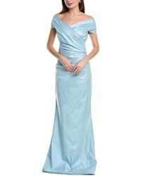 Teri Jon - Off-The-Shoulder Taffeta Gown - Lyst