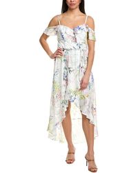 Julia Jordan - Printed Burnout Chiffon Maxi Dress - Lyst