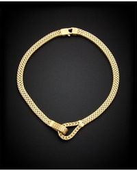 Italian Gold - 14k 3.8mm Fancy Link Knot Bracelet - Lyst