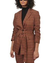 10 Crosby Derek Lam - Harrison Gathered Sleeve Blazer - Lyst