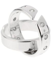 Hermès - 18K 0.40 Ct. Tw. Diamond Double Band Cocktail Ring (Authentic Pre- Owned) - Lyst