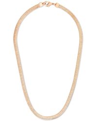 Sterling Forever - Herringbone Chain Necklace - Lyst