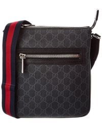 Gucci - Small Gg Supreme Canvas & Leather Crossbody - Lyst