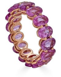 Diana M. Jewels - Fine Jewelry 18K Rose 10.30 Ct. Tw. Ruby Eternity Ring - Lyst