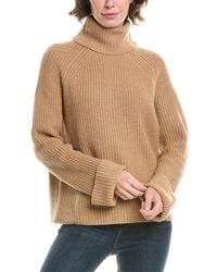 Forte - Luxe Rib Turtleneck Wool & Cashmere-Blend Sweater - Lyst