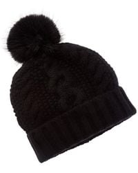 Sofiacashmere - Sofiacashmere Chunky Cable Cashmere Hat - Lyst