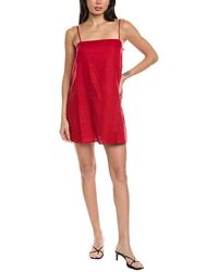 Seraphin - Sleeveless Linen Mini Dress - Lyst