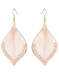 Eye Candy LA - Victoria Leaf Drop Earrings - Lyst