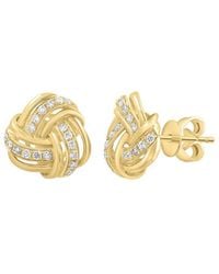 Effy Fine Jewelry - 14K 0.28 Ct. Tw. Diamond Earrings - Lyst