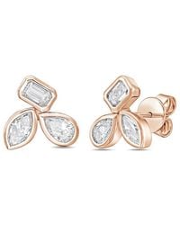 Diana M. Jewels - Diana M. 14K Rose 6.00 Ct. Tw. Lab-Grown Diamond Stud Earrings - Lyst