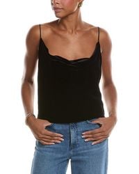 L'Agence - Calista Cowl Neck Silk-Blend Cami - Lyst
