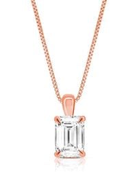 Amairah - 14K 2.00 Ct. Tw. Lab-Grown Diamond Solitaire Pendant Necklace - Lyst