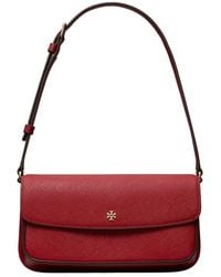 Tory Burch - Leather Flap Shoulder Bag - Lyst