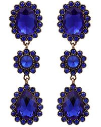 Eye Candy LA - Luxe Collection Crystal Cascade Drop Earrings - Lyst