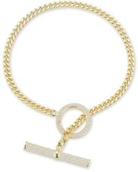 Glaze Jewelry - 14k Over Silver Cz Bracelet - Lyst
