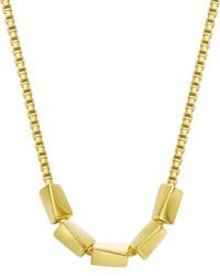 Genevive Jewelry - 14K Plated Statement Necklace - Lyst
