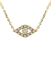 Sabrina Designs - 14k 0.08 Ct. Tw. Diamond Evil Eye Necklace - Lyst