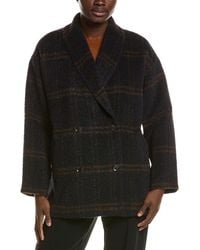 Eileen Fisher - Alpaca & Wool-Blend Shawl Collar Coat - Lyst