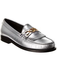 CELINE 26S SAINTNJORD TASSEL LOAFER 50 MM IN BLACK CALFSKIN