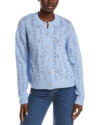 NAADAM - Premium Wool & Cashmere-Blend Pointelle Cardigan - Lyst