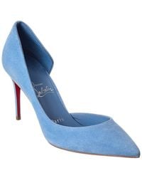 Christian Louboutin - Iriza 85 Suede Pump - Lyst