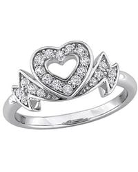 Rina Limor - 0.40 Ct. Tw. Created Sapphire Open Heart Ring - Lyst