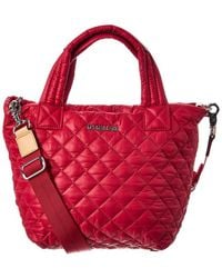 MZ Wallace - Mini Metro Nylon & Leather Tote Deluxe - Lyst