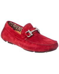 Ferragamo - Leather & Canvas Loafer - Lyst