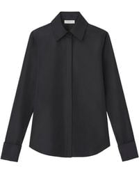 Lafayette 148 New York - Hidden Button Front Slim Blouse - Lyst