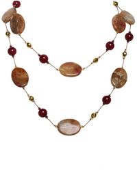 Margo Morrison - Gemstone Vermeil Toggle Necklace - Lyst