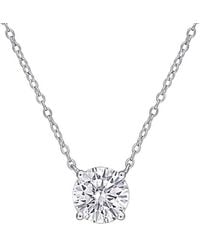 Rina Limor - 1.85 Ct. Tw. Created Moissanite Solitaire Necklace - Lyst